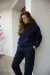 IMG_7438 Костюм реглан з флісом жіночий темно-синій Фото - 5