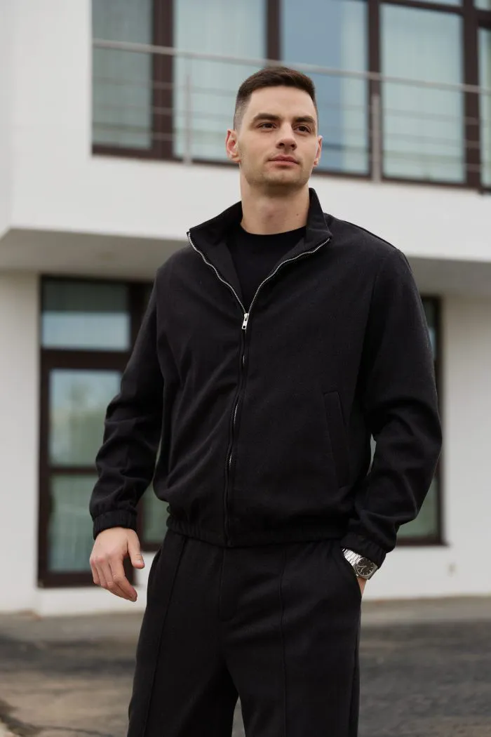 Костюм з кашеміру чоловічий чорний Фото - 3