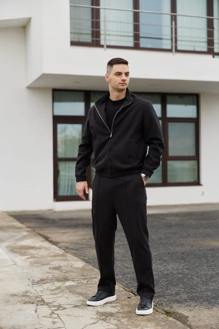 Костюм з кашеміру чоловічий чорний Фото - 1