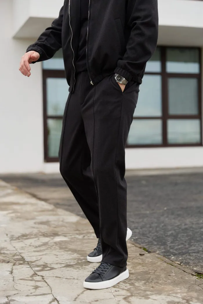 Костюм з кашеміру чоловічий чорний Фото - 2