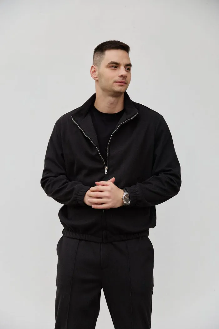 Костюм з кашеміру чоловічий чорний Фото - 5