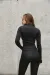 IMG_0451 Лонгслів на блискавці утеплений чорний Фото - 3