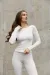 IMG_0660 Лонгслів утеплений жіночий молочний Фото - 1
