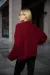 IMG_1553 Вʼязаний светр oversize на блискавці жіночий бордо Фото - 4