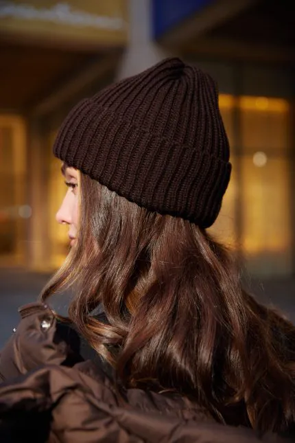 Шапка жіноча шоколад