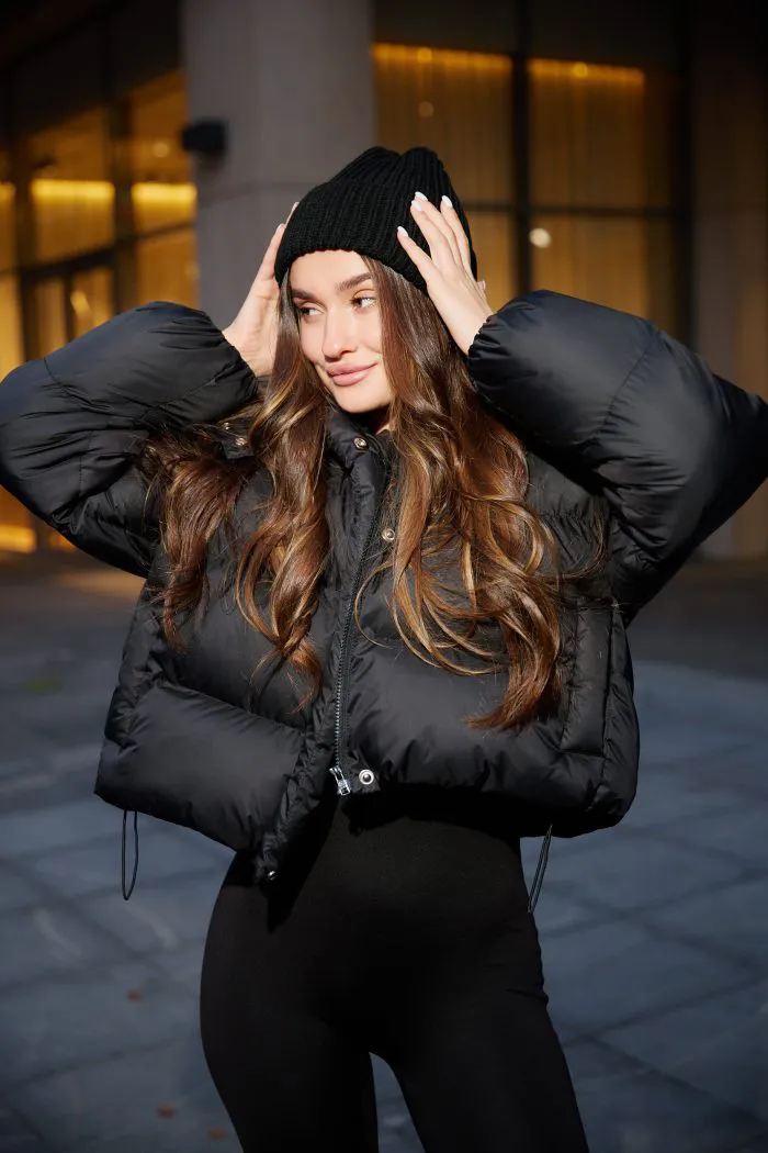 Шапка жіноча чорна Фото - 2