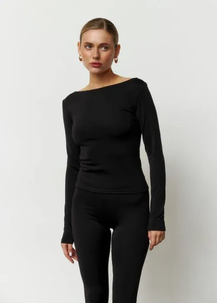 Лонгслів утеплений жіночий чорний