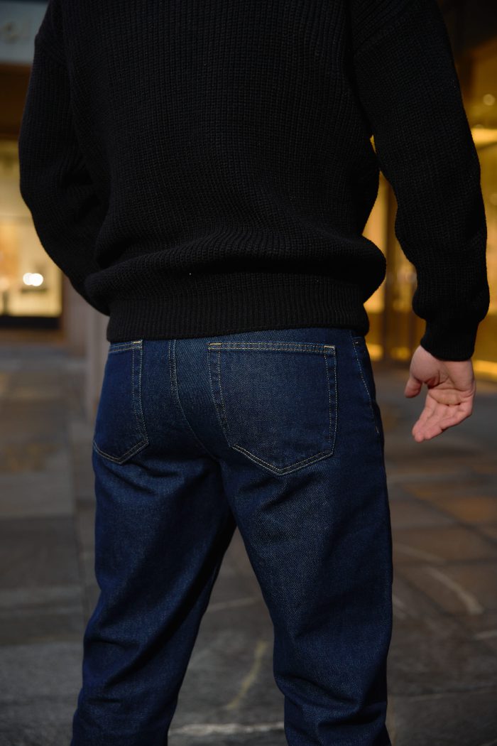 IMG_4286 Джинси чоловічі базові сині Фото - 3