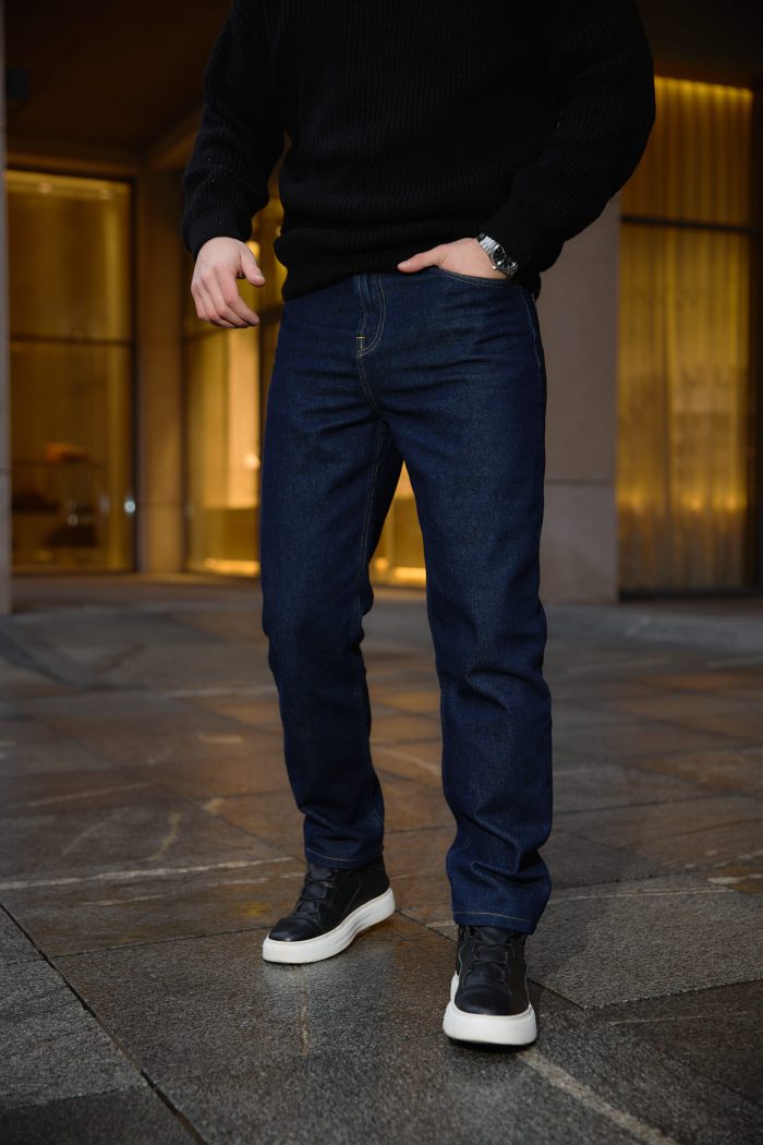 IMG_4290 Джинси чоловічі базові сині Фото - 1