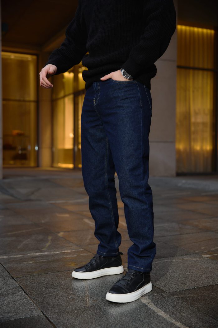 IMG_4291 Джинси чоловічі базові сині Фото - 4