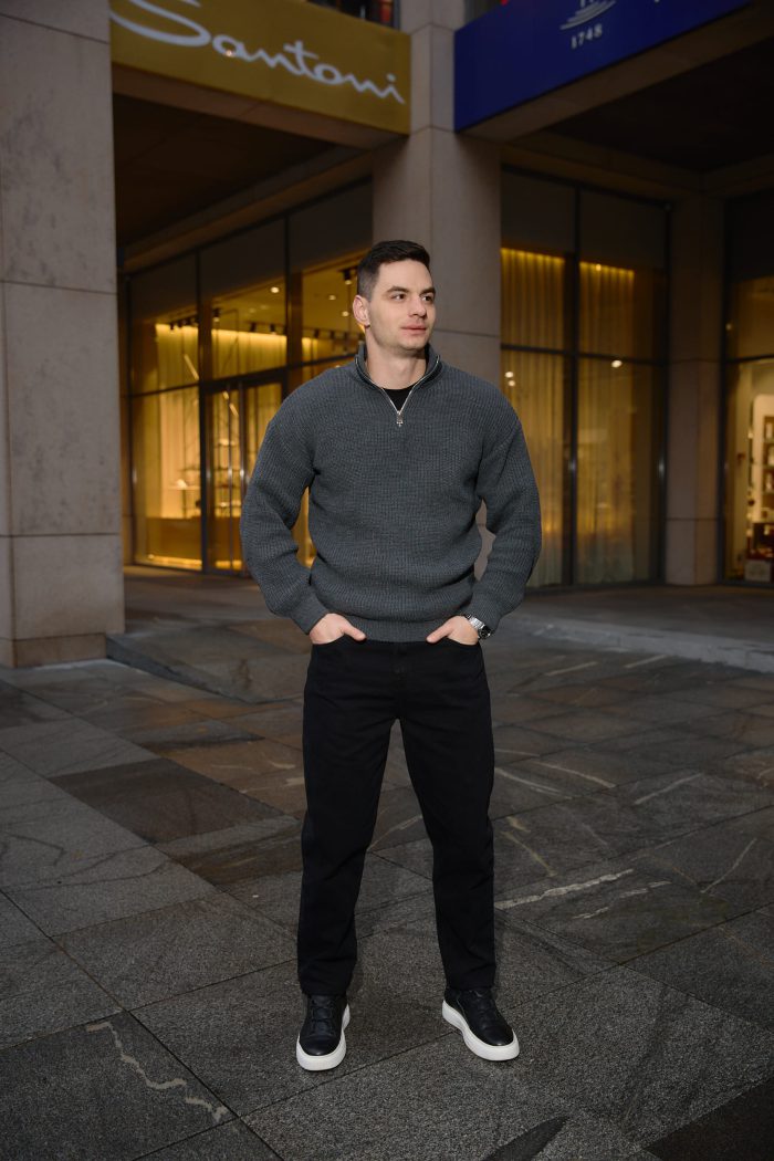 Джинси чоловічі базові чорні Фото - 2