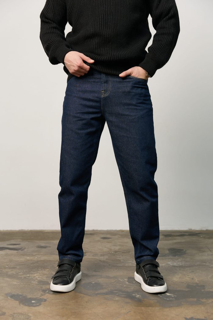 IMG_4970 Джинси чоловічі базові сині Фото - 5