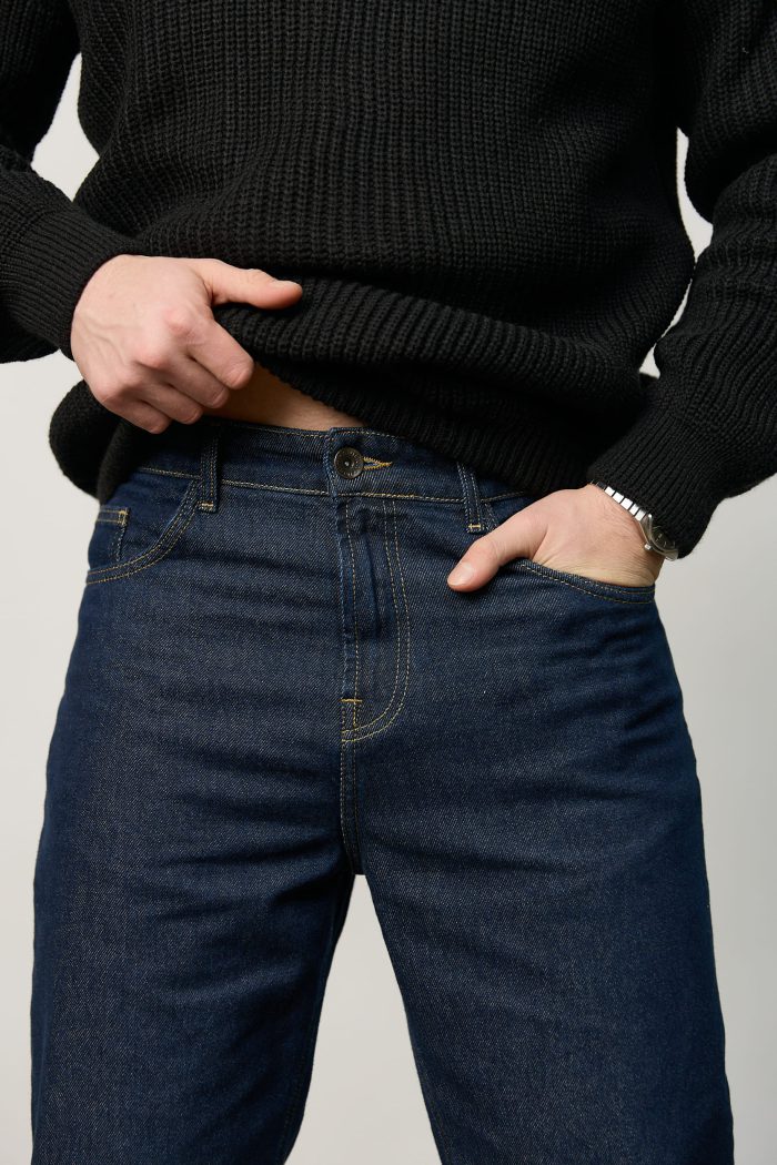 Джинси чоловічі базові сині Фото - 4