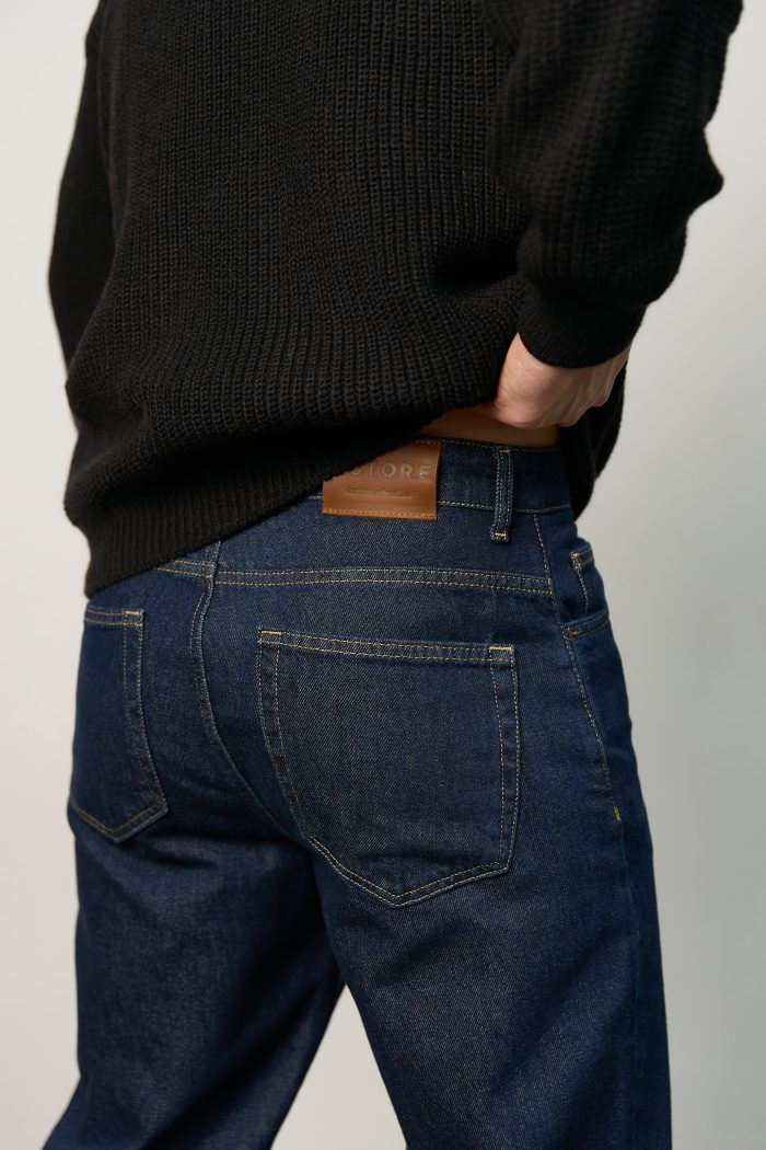 Джинси чоловічі базові сині Фото - 2