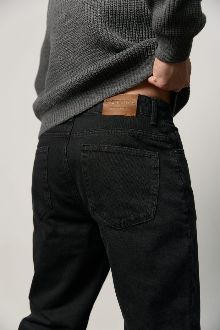 Джинси чоловічі базові чорні Фото - 2