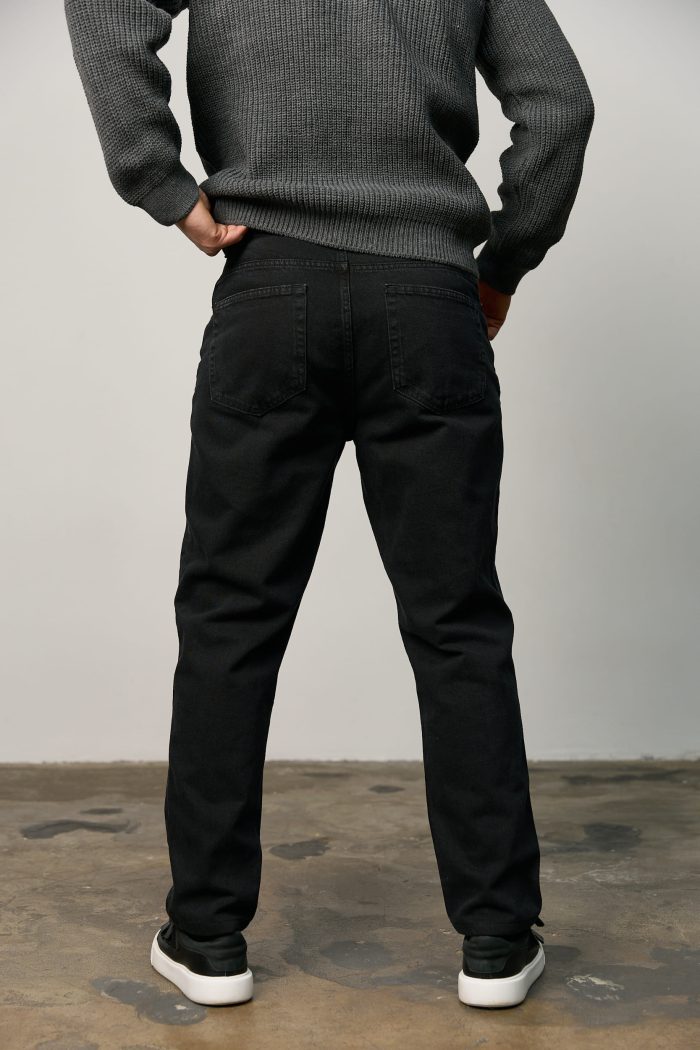 IMG_4992 (1) Джинси чоловічі базові чорні Фото - 3