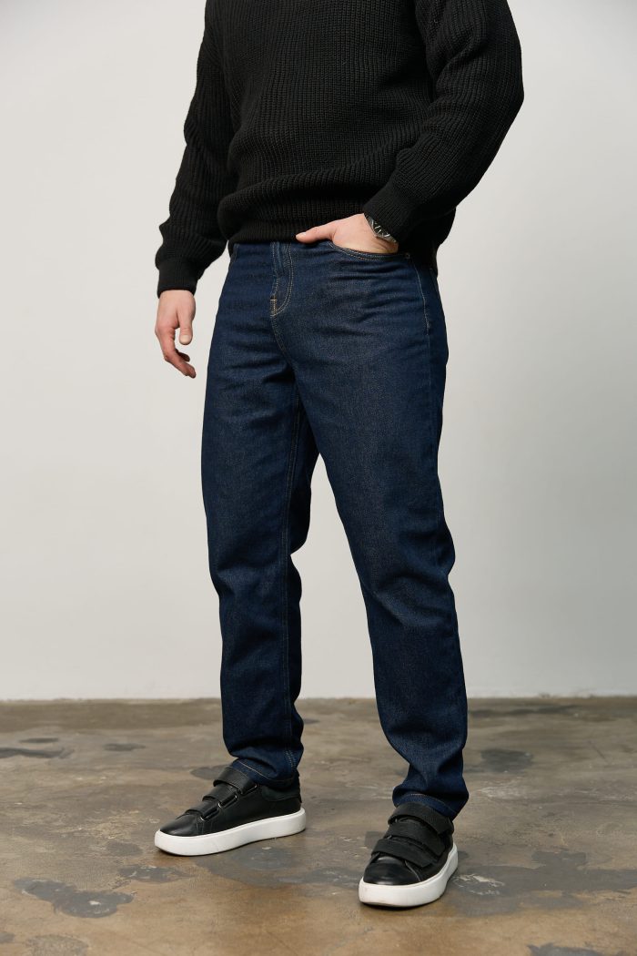 Джинси чоловічі базові сині Фото - 1
