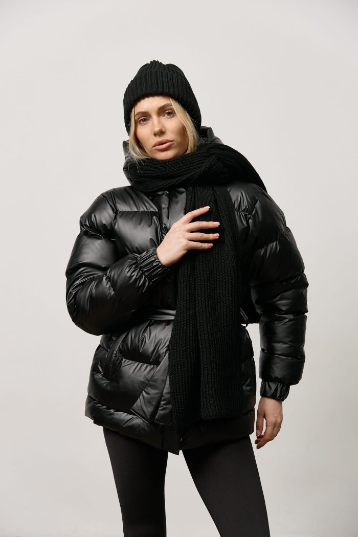 Шарф жіночий чорний Фото - 3