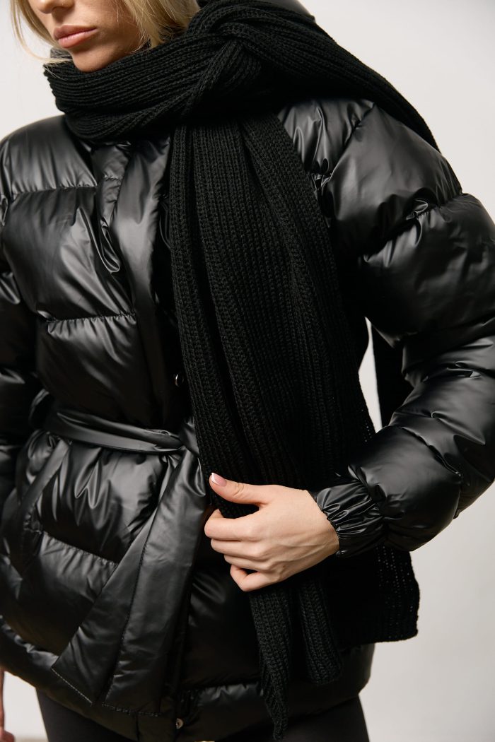 IMG_6250 Шарф жіночий чорний Фото - 2