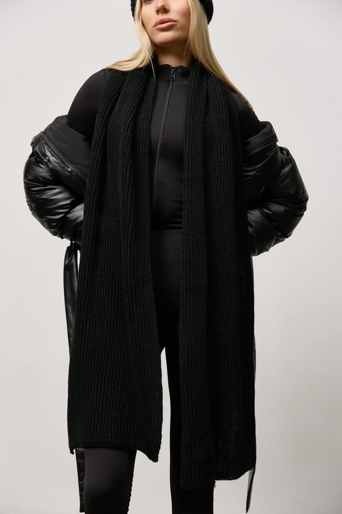 Шарф жіночий чорний Фото - 4