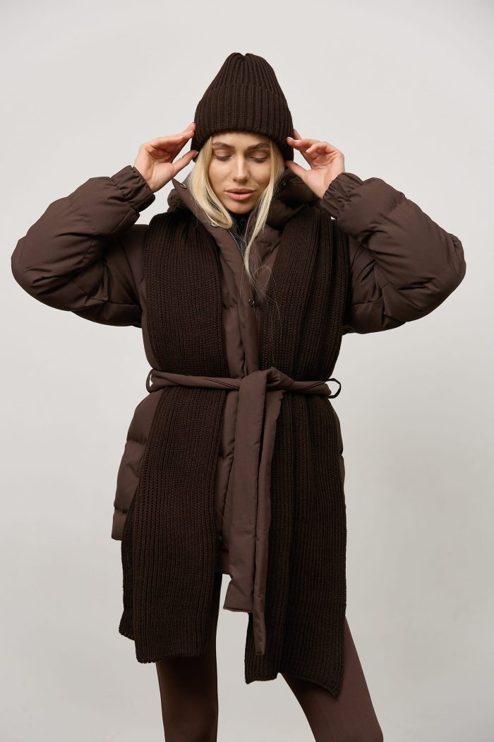 IMG_6269 (2) Шарф жіночий шоколад Фото - 5