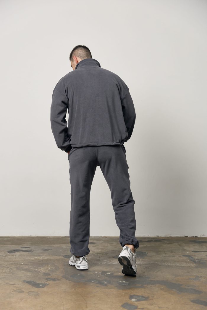 Кофта стійка полар-фліс чоловіча графіт Фото - 5