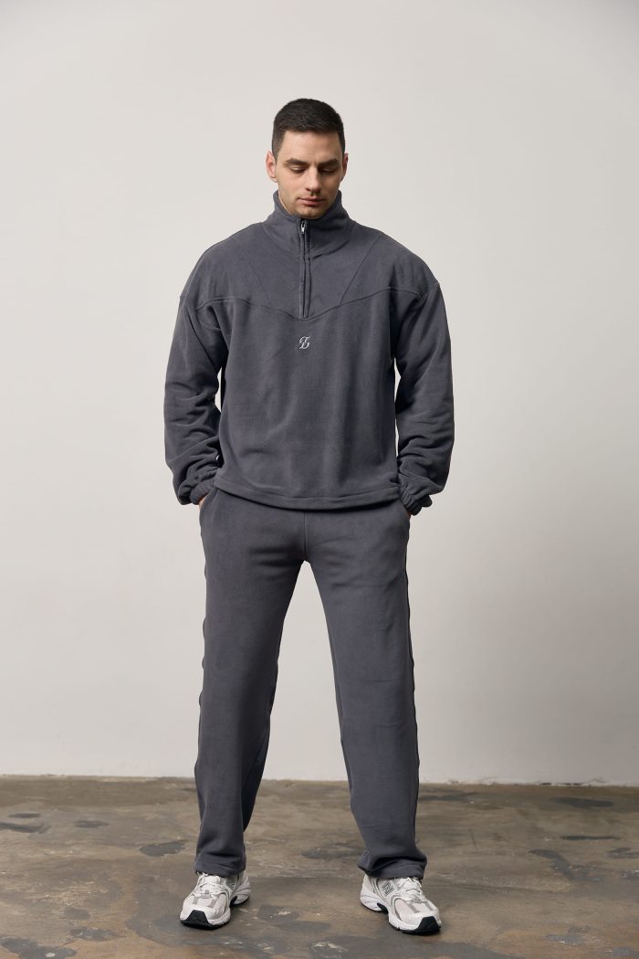 Штани полар-фліс чоловічі графіт Фото - 3