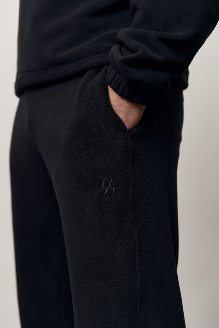 Штани полар-фліс чоловічі чорні Фото - 2