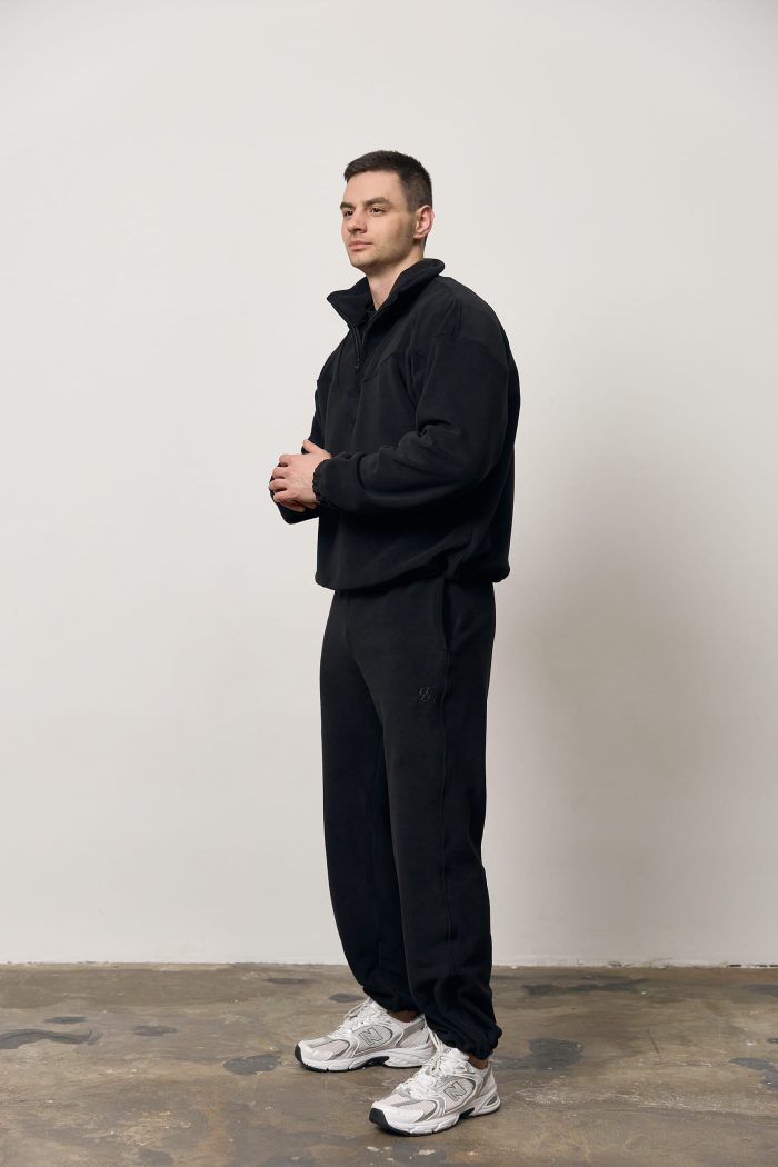 Штани полар-фліс чоловічі чорні Фото - 3