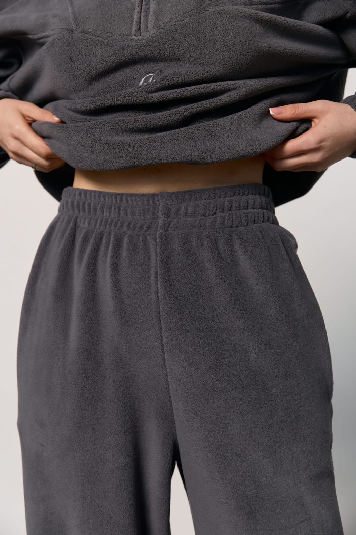 Штани з полар-флісу жіночі графіт Фото - 5