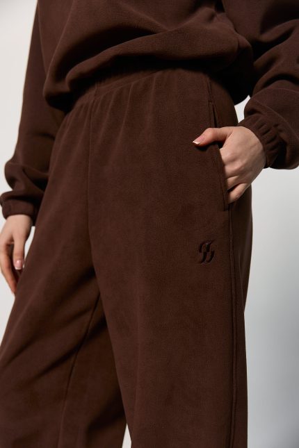 Штани з полар-флісу жіночі шоколад