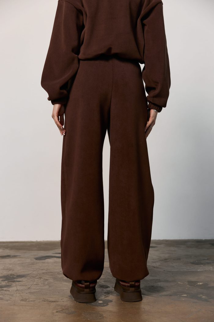 Штани з полар-флісу жіночі шоколад Фото - 5