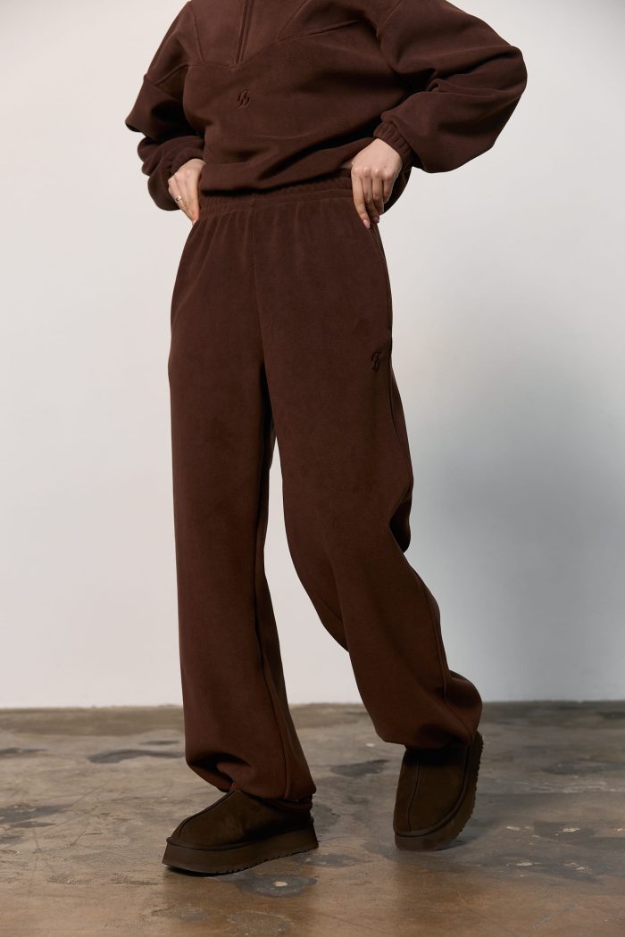 Штани з полар-флісу жіночі шоколад Фото - 4