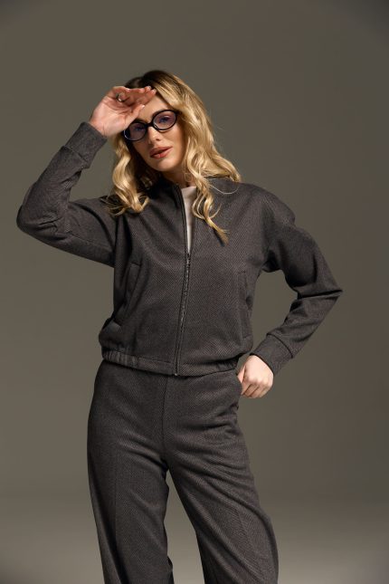 Костюм з кашеміру жіночий графіт