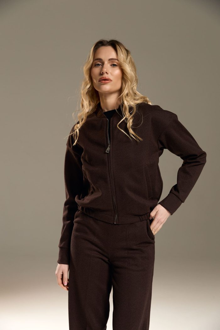 Костюм з кашеміру жіночий шоколад Фото - 5