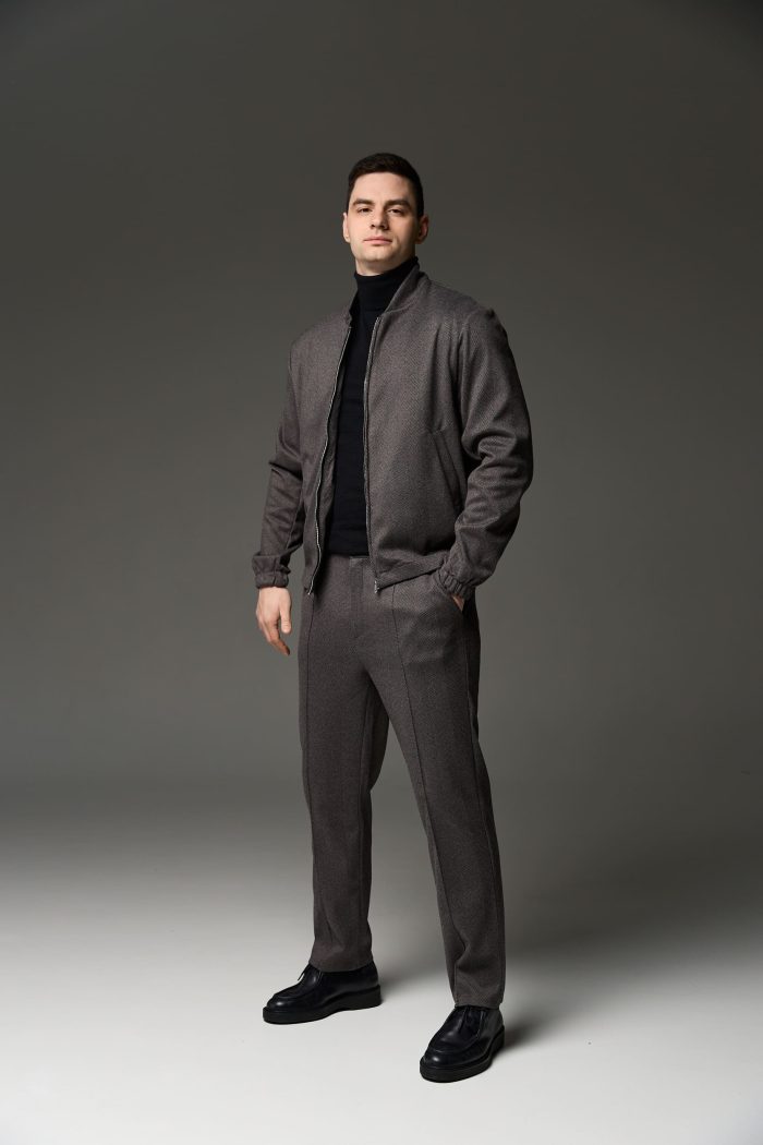 IMG_0297 Костюм з кашеміру чоловічий графіт Фото - 1