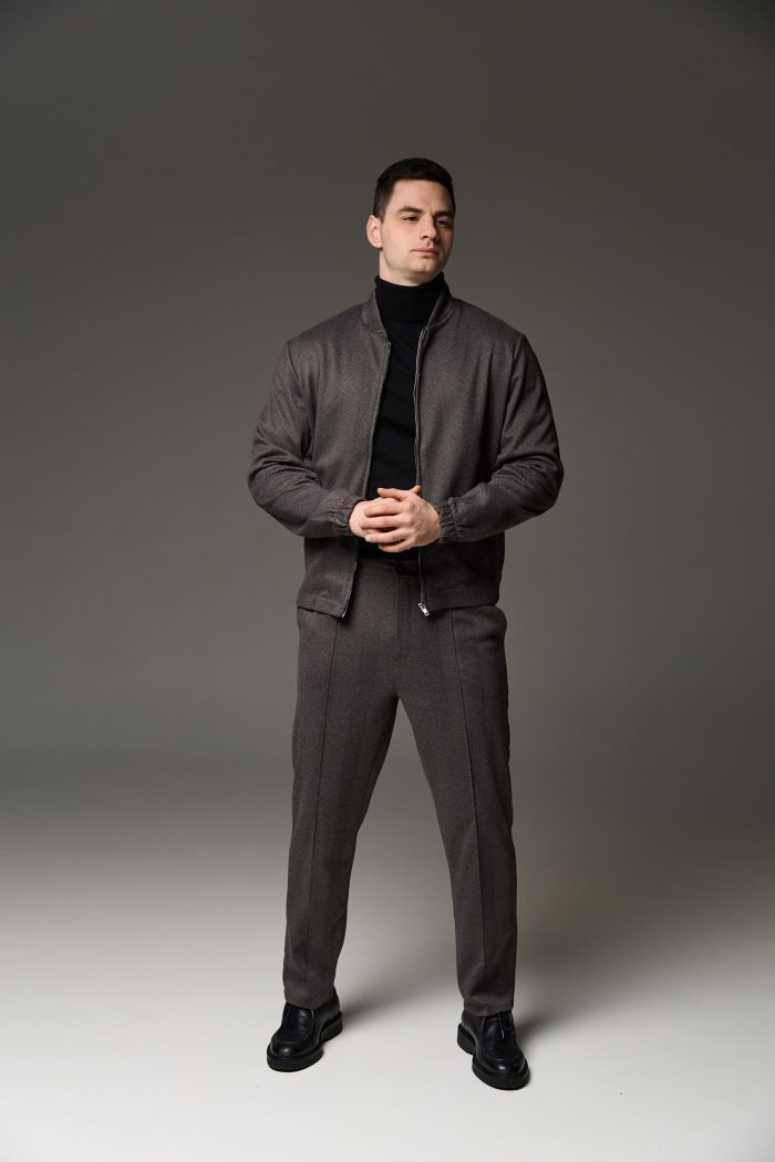 Костюм з кашеміру чоловічий графіт Фото - 5