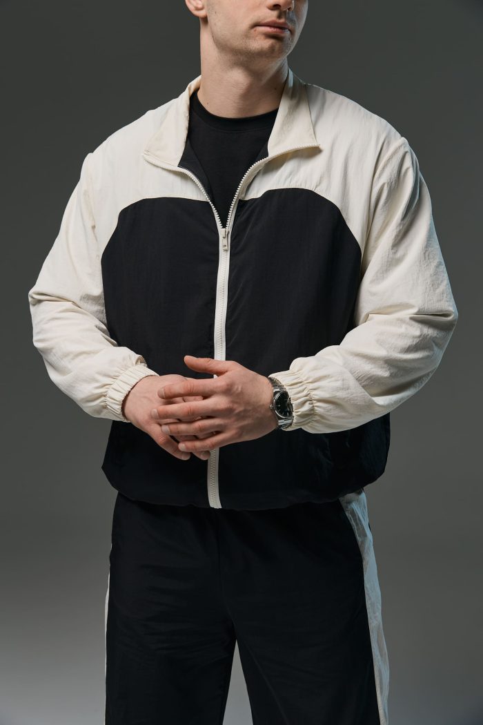 Костюм з плащівки чоловічий чорний Фото - 2