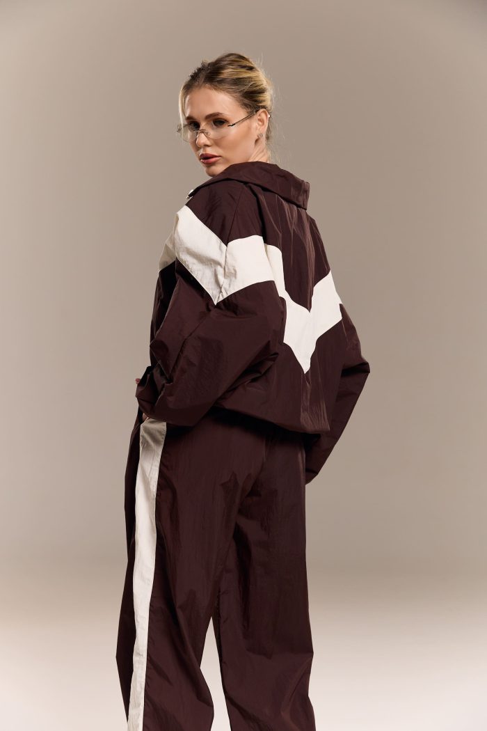 IMG_0683 Костюм з плащівки жіночий шоколад Фото - 4