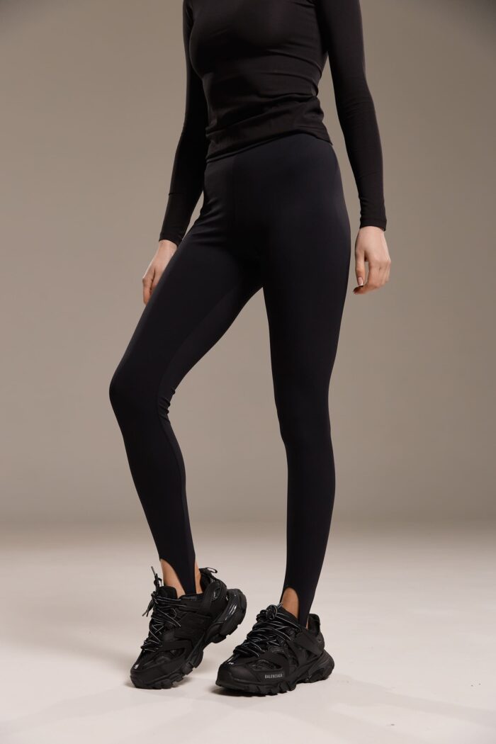 IMG_0735 Лосини зі штрипками чорні Фото - 4