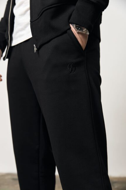 Костюм бомбер чоловічий без флісу чорний