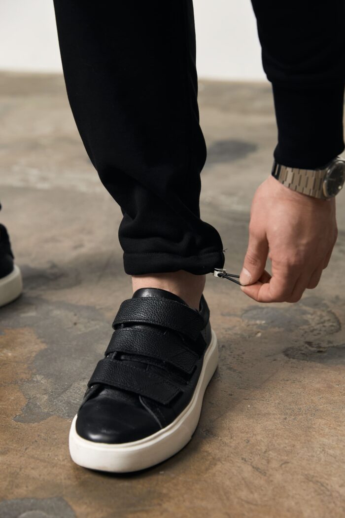 Костюм на блискавці без флісу чоловічий чорний Фото - 4