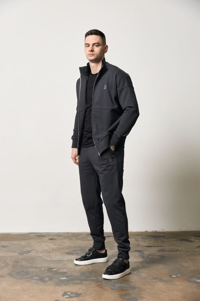 IMG_0989 Костюм бомбер чоловічий без флісу графіт Фото - 1