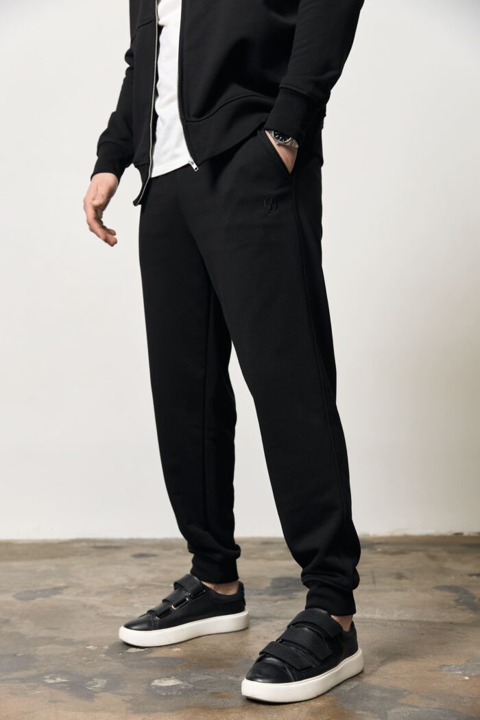 Костюм бомбер чоловічий без флісу чорний Фото - 5