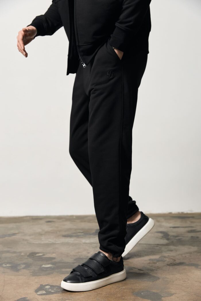 IMG_1093 (1) Костюм на блискавці без флісу чоловічий чорний Фото - 5