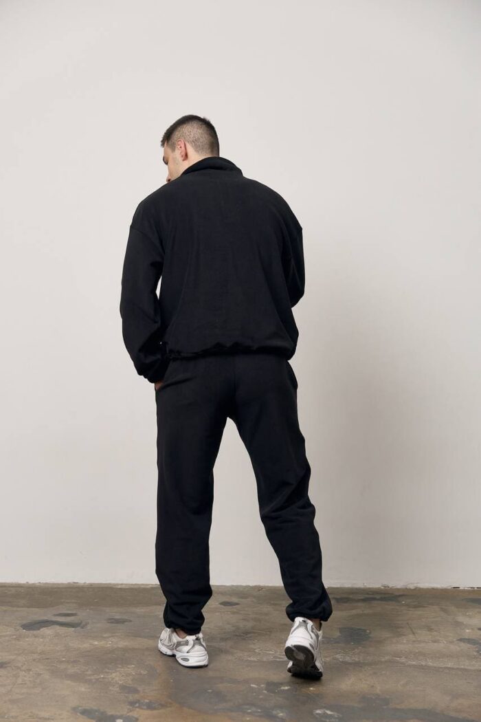 Костюм полар-фліс стійка чоловічий чорний Фото - 5