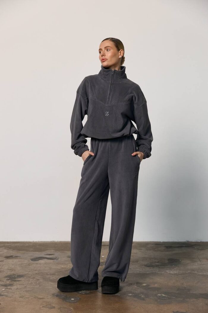 IMG_6747 Костюм полар-фліс стійка жіночий графіт Фото - 1