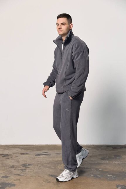 Костюм полар-фліс на блискавці чоловічий графіт