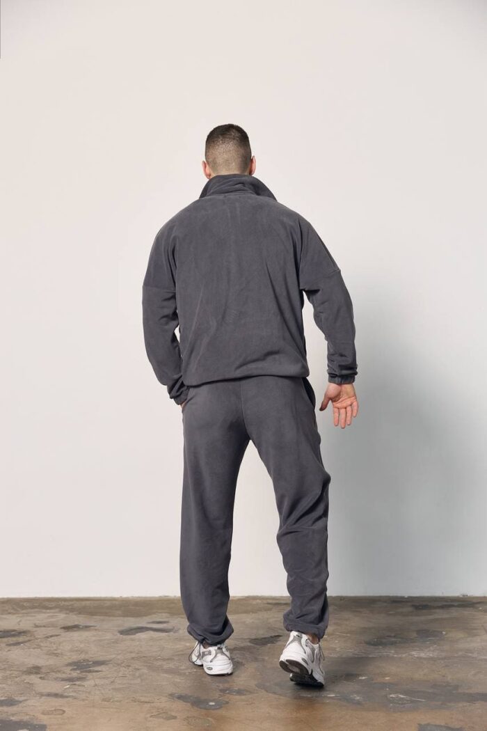 Костюм полар-фліс на блискавці чоловічий графіт Фото - 4