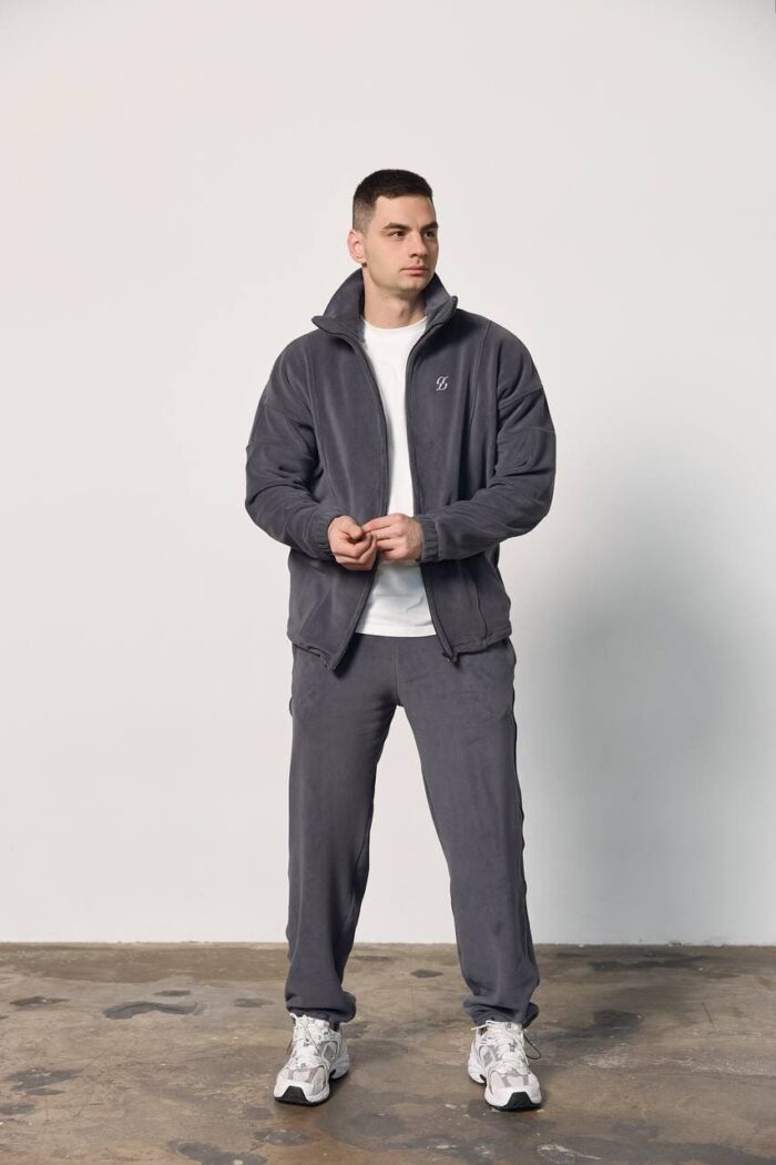 Костюм полар-фліс на блискавці чоловічий графіт Фото - 5